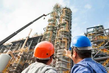 Power plant construction and engineering team