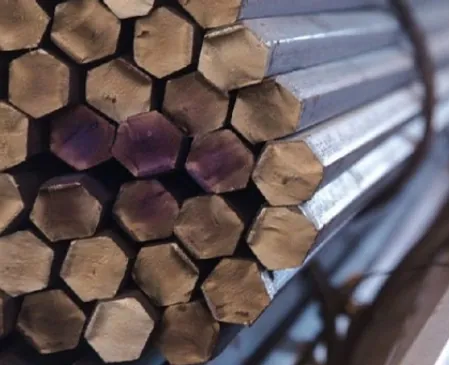 Stainless steel hexagonal bars for industrial applications
